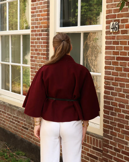 Wool Blend Belted Coat – Elegant Silhouette for Cold Days