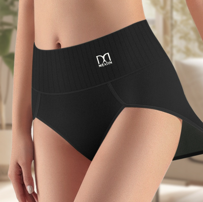 SilkForm™ High-Waisted Comfort Panties (6-Pack) Tummy Support & No Rolling Waistband
