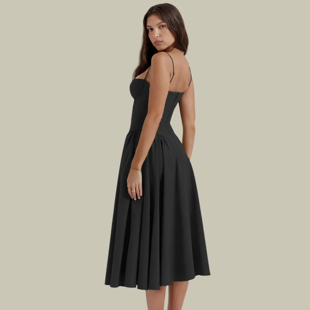 Lux Classy Women’s Corset Dress – Sleeveless Elegance with Sculpted Fit
