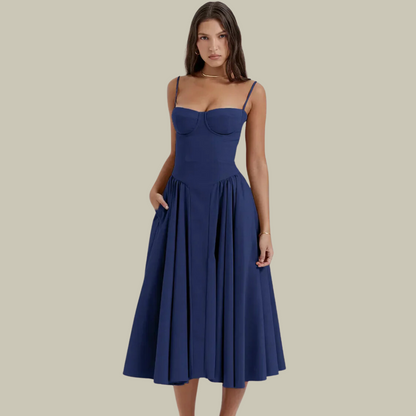 Lux Classy Women’s Corset Dress – Sleeveless Elegance with Sculpted Fit