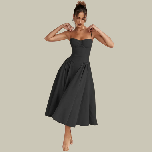 Lux Classy Women’s Corset Dress – Sleeveless Elegance with Sculpted Fit