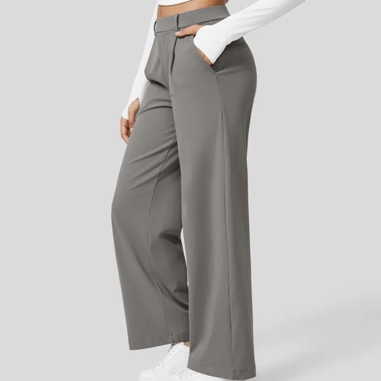 Women's High Waist Pleated Tailored Pants