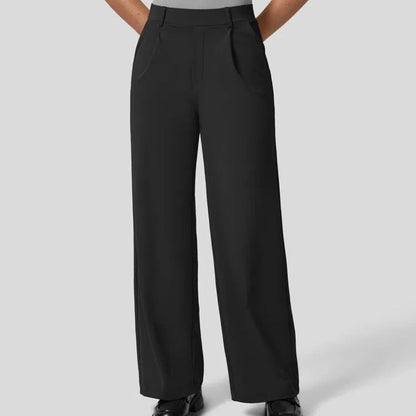 Women's High Waist Pleated Tailored Pants