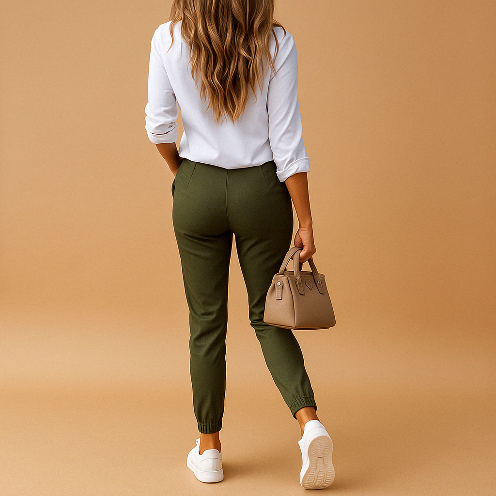 Women’s Slim Fit Chino Trousers – Stretch Comfort for Work and Everyday