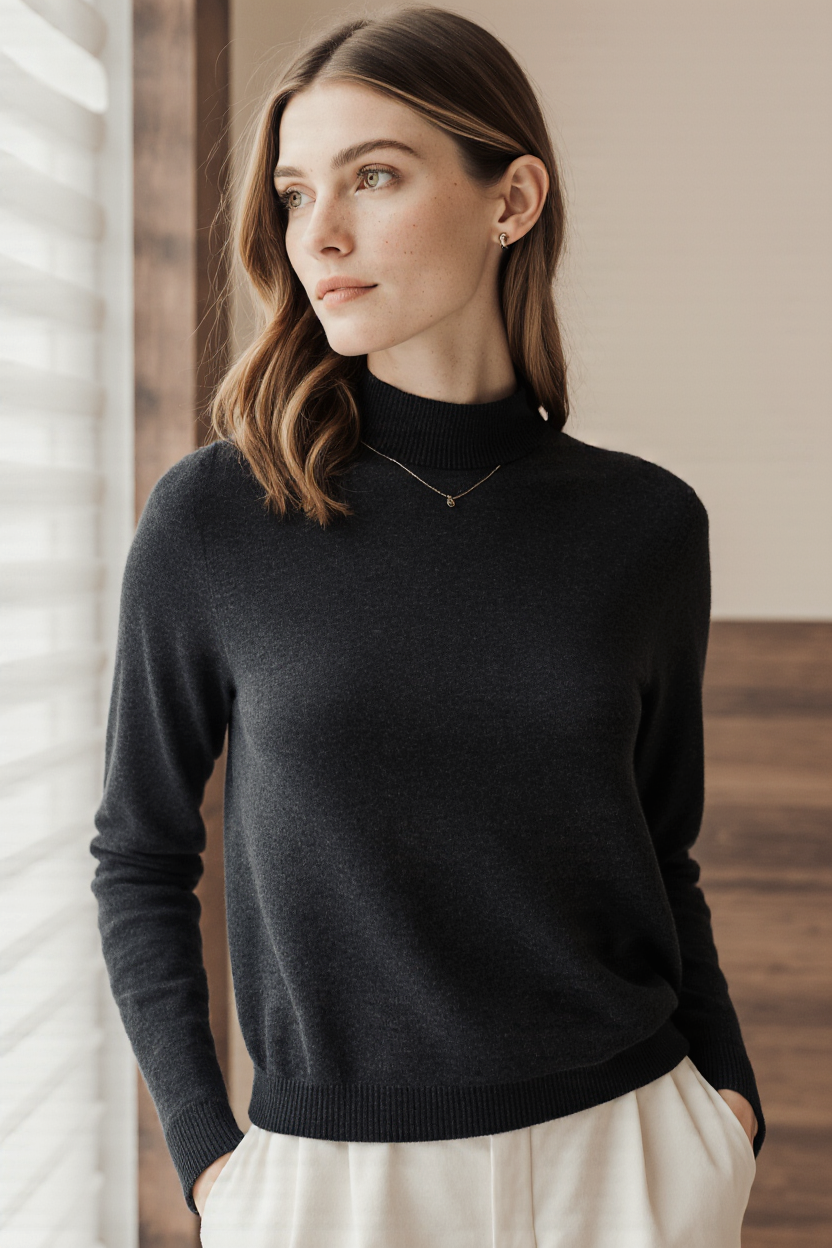 Isabella – Elegant Knit Turtleneck for Winter Warmth & Style