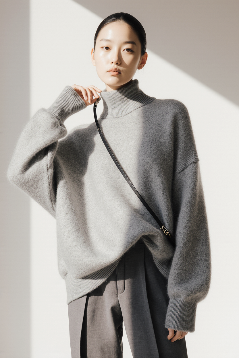 Soft Cashmere Turtleneck Sweater – Lightweight Everyday Luxury