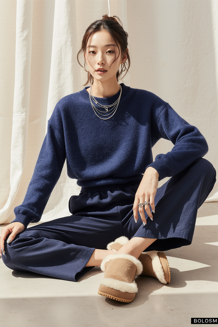 Amy – Cozy Two-Piece Lounge Set with Oversized Knit Sweater
