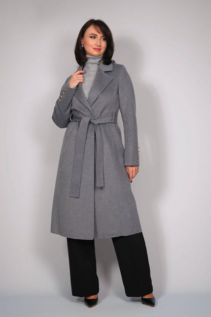 Women’s Wool-Blend Coat – Tailored Fit, Soft Texture, Elegant Fall Style